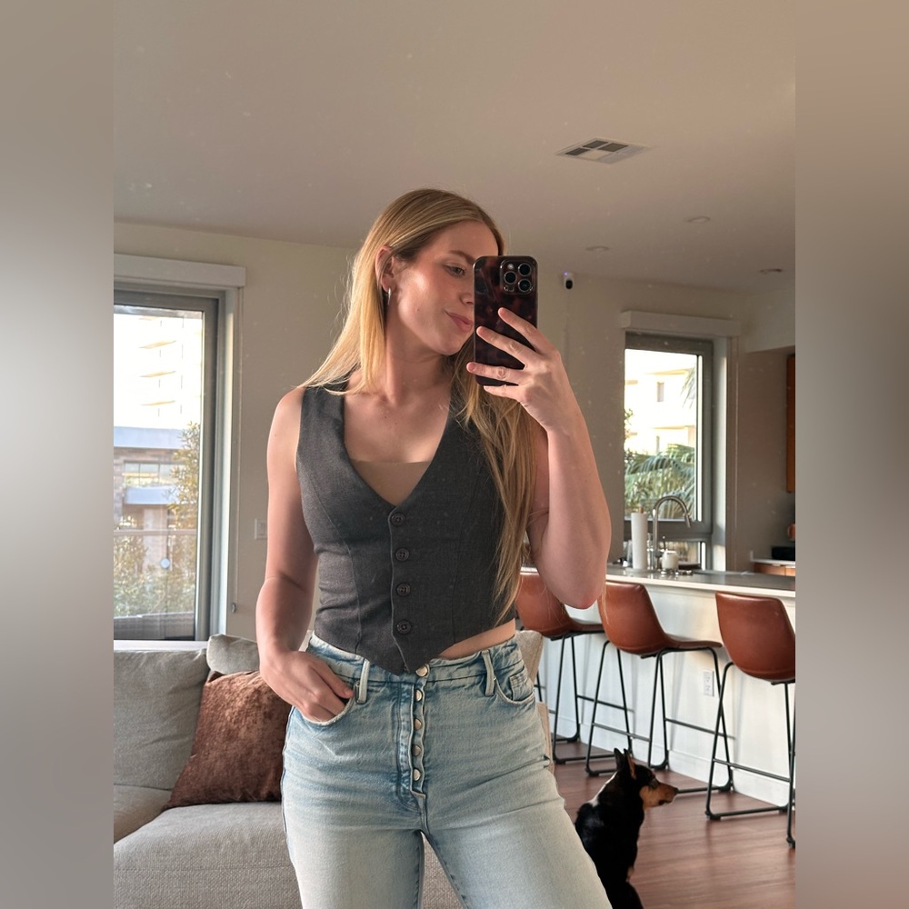 Grey Vest Top